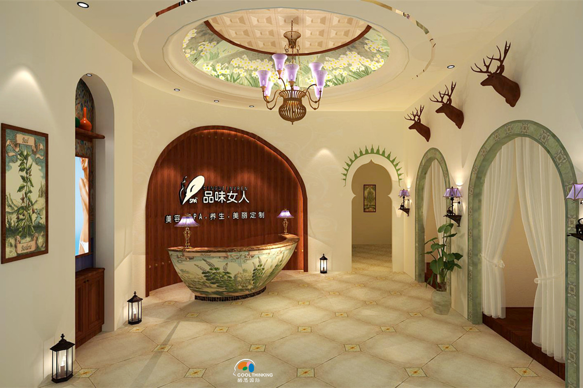 深圳布吉美容會所裝修設(shè)計 田園風格