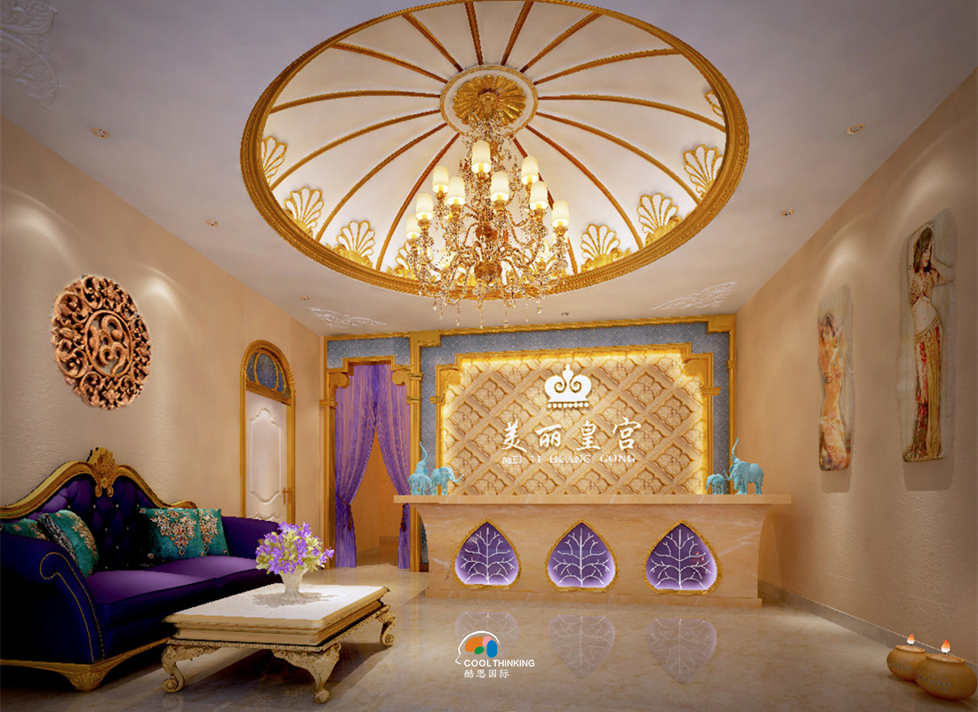 山東美容養(yǎng)生會所設(shè)計(jì) 田園風(fēng)格 美容院設(shè)計(jì)裝修